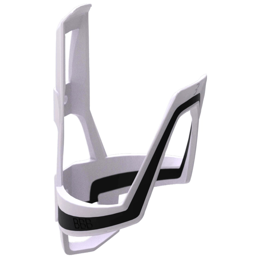 BBB DualCage Composite Bike Bottle Cage White Black