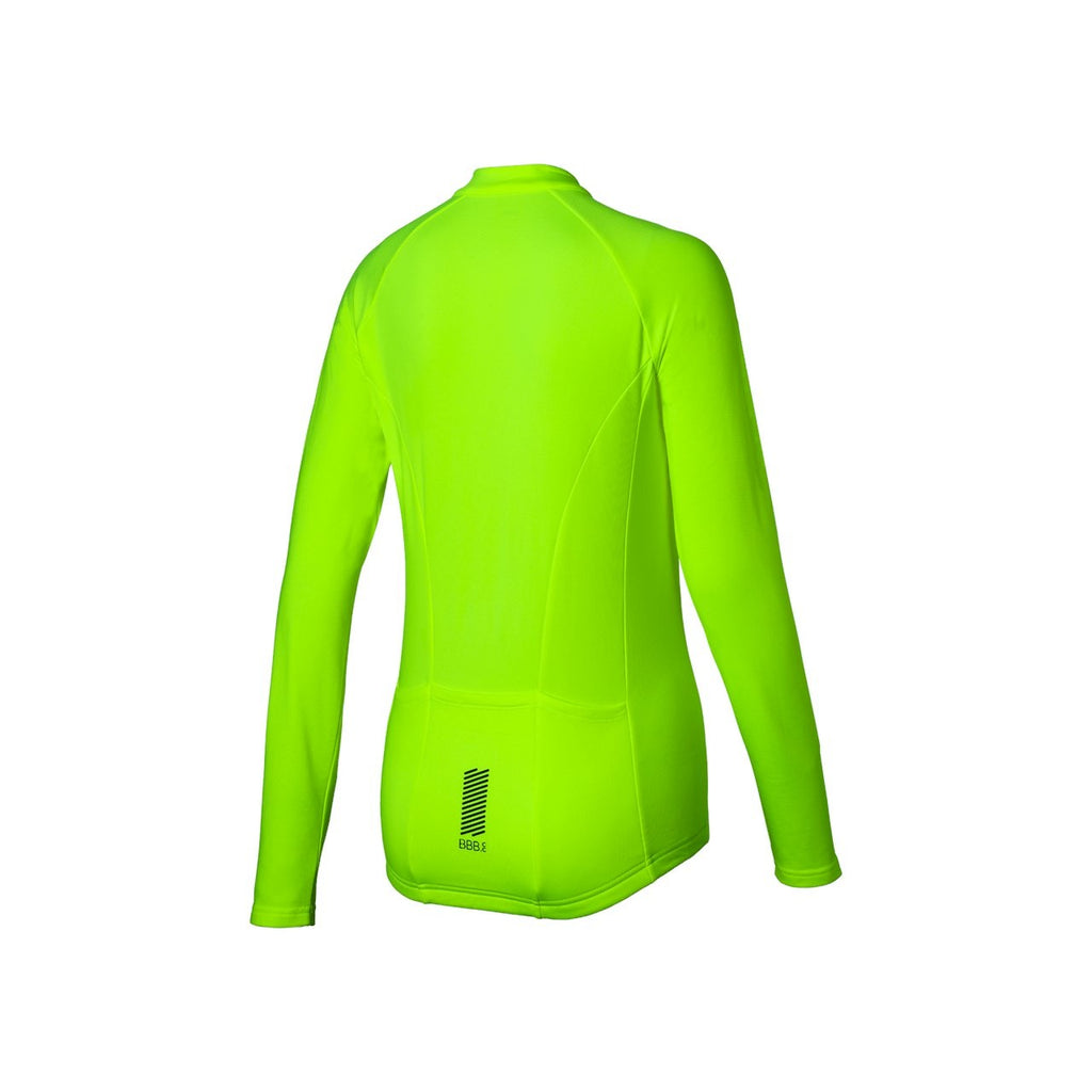 BBB Transition Long Sleeve Jersey - Neon oblique rear