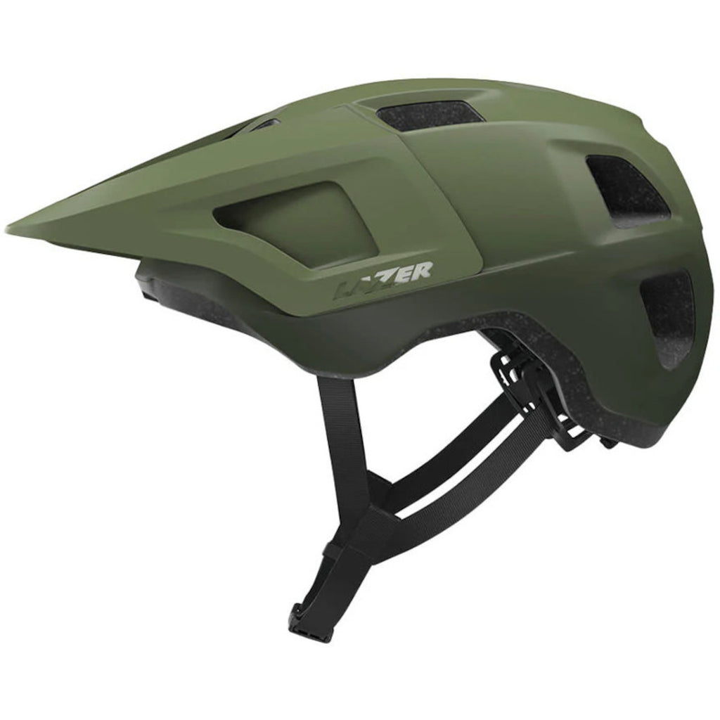 LAZER Finch KinetiCore Bike Helmet - Matte Fern Green Left