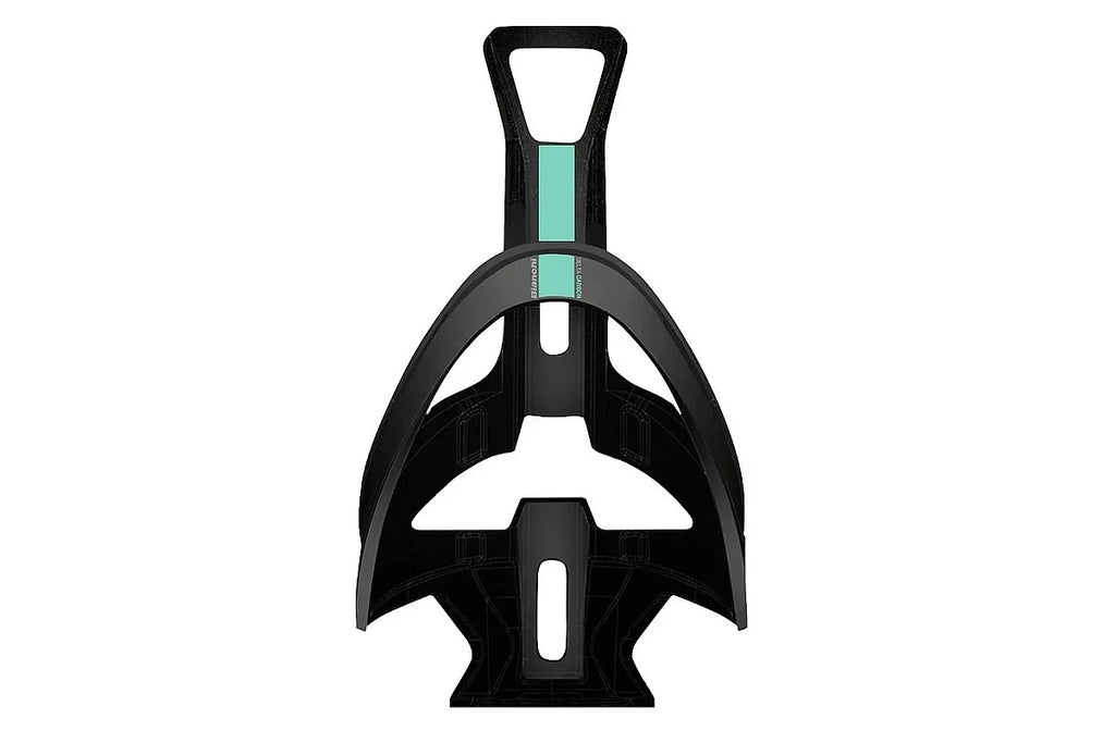 Bianchi Delta Carbon Bottle Cage - Matt Black/Celeste