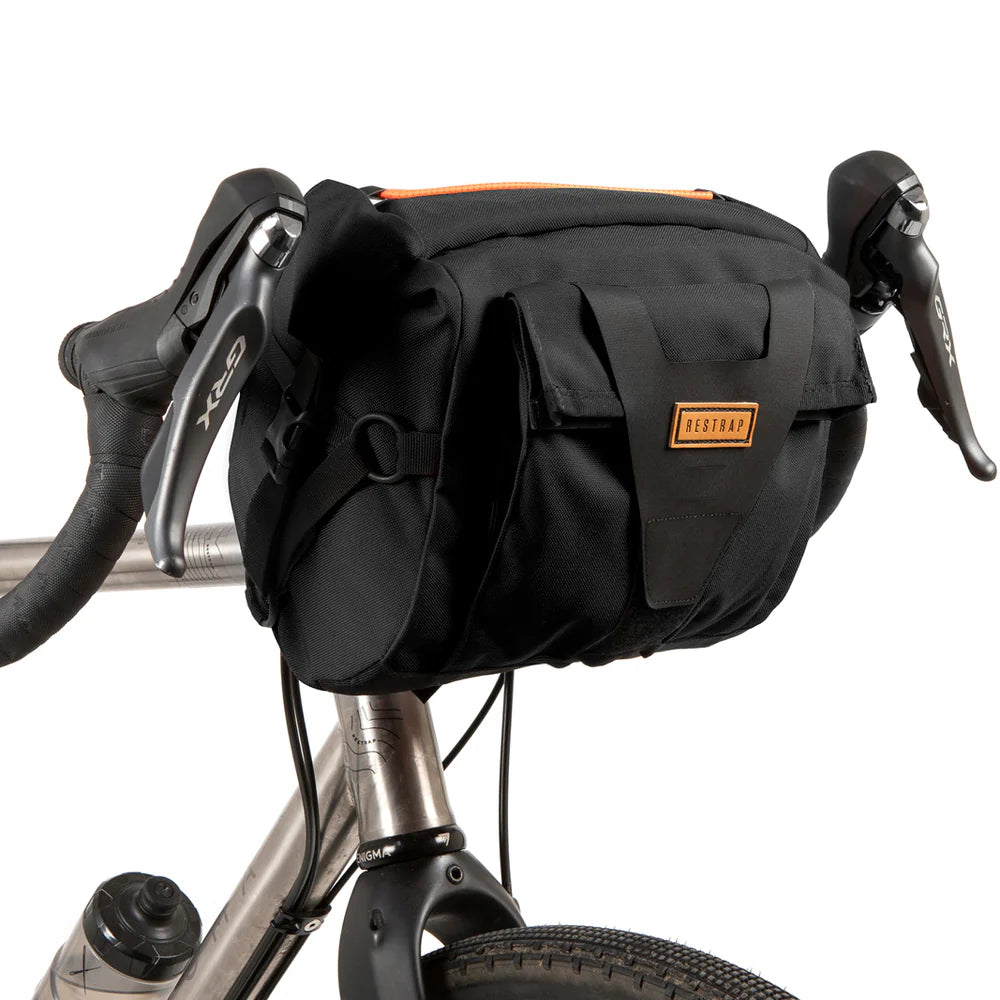 Restrap 10 Litre Bar Pack Bikepacking Handlebar Bag - Black - Bikes.com.au