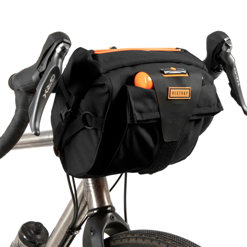 Restrap 10 Litre Bar Pack Bikepacking Handlebar Bag - Black - Bikes.com.au