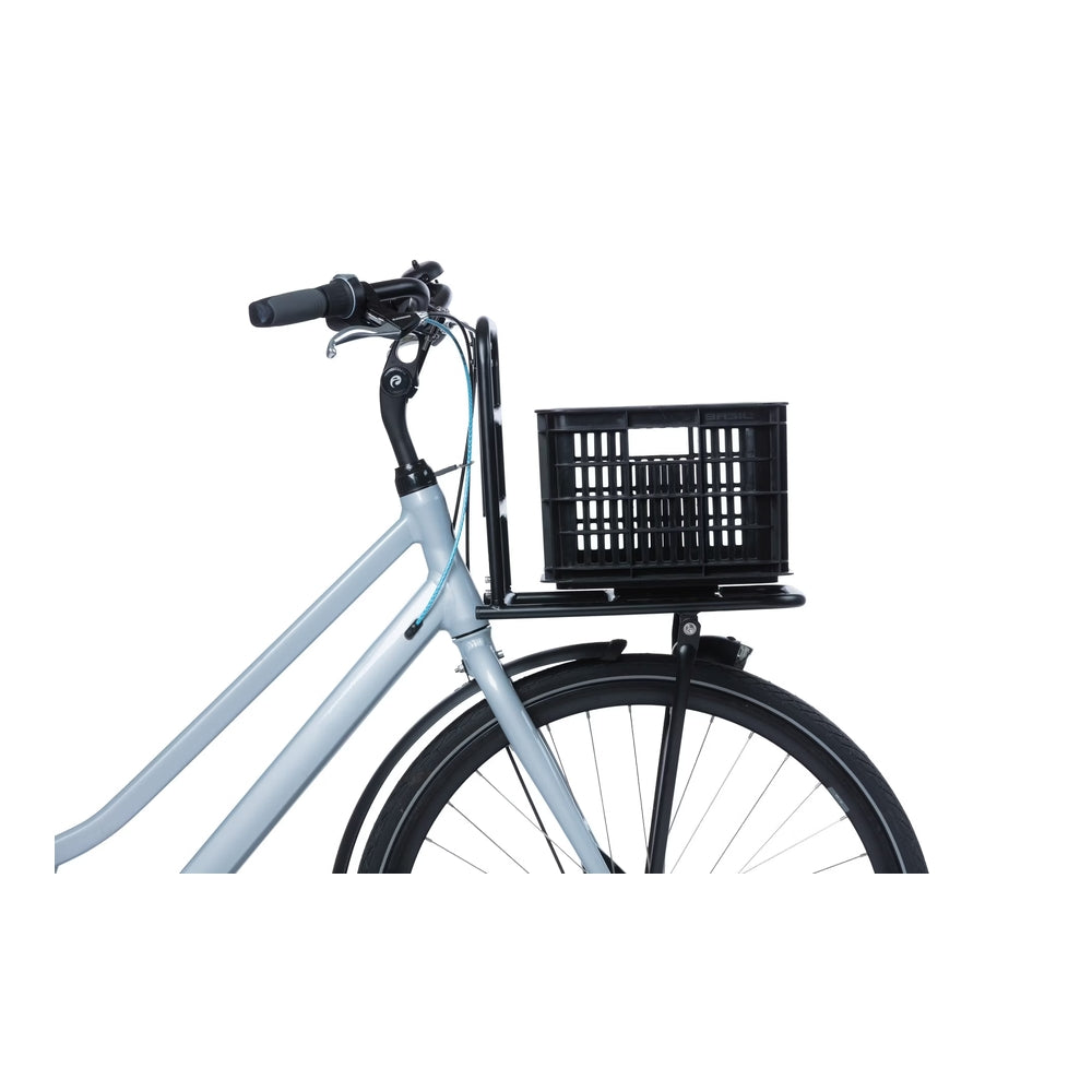 Basil Bicycle Crate MIK Small (17.5L) Black on front rack