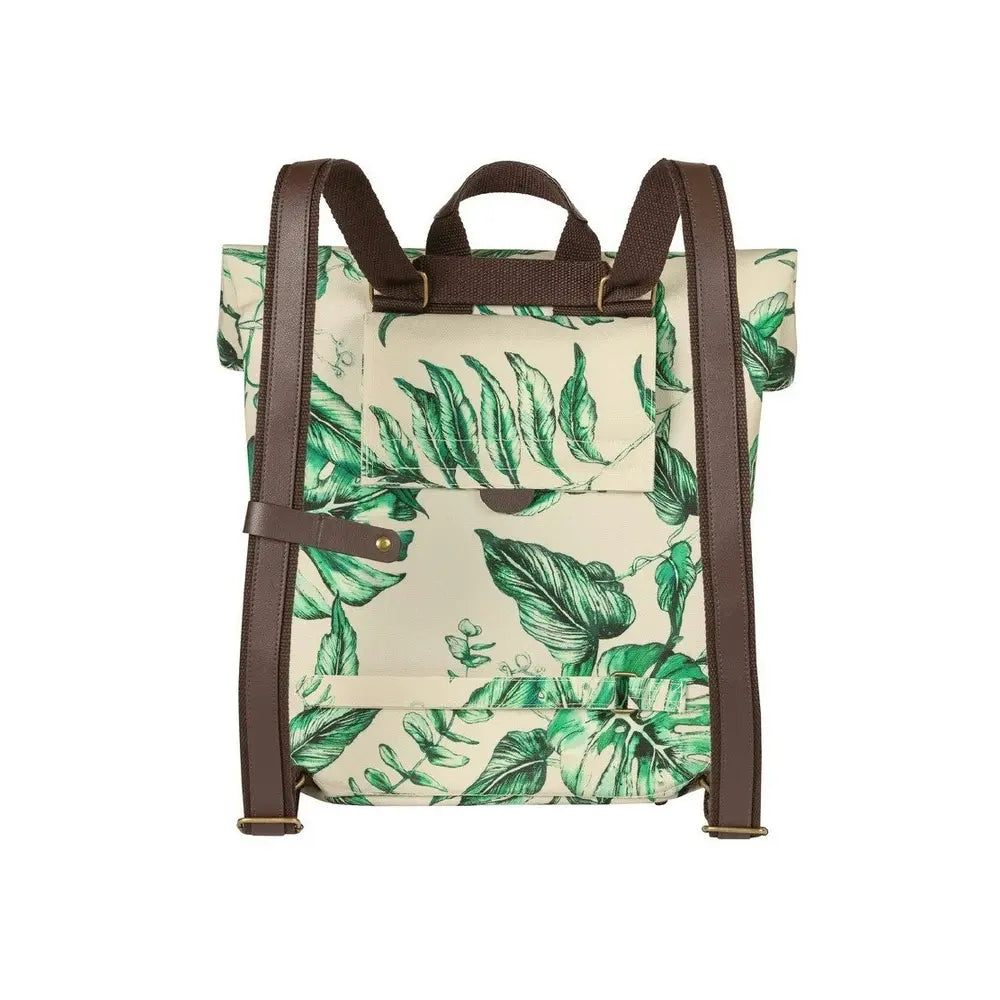 Basil Ever-Green Backpack Pannier Bag - Sandshell Beige straps