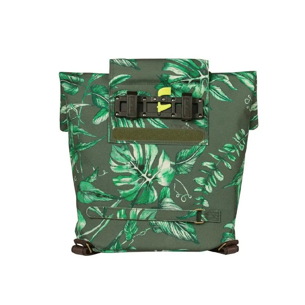 Basil Ever-Green Backpack Pannier Bag - Thyme Green clip uncovered