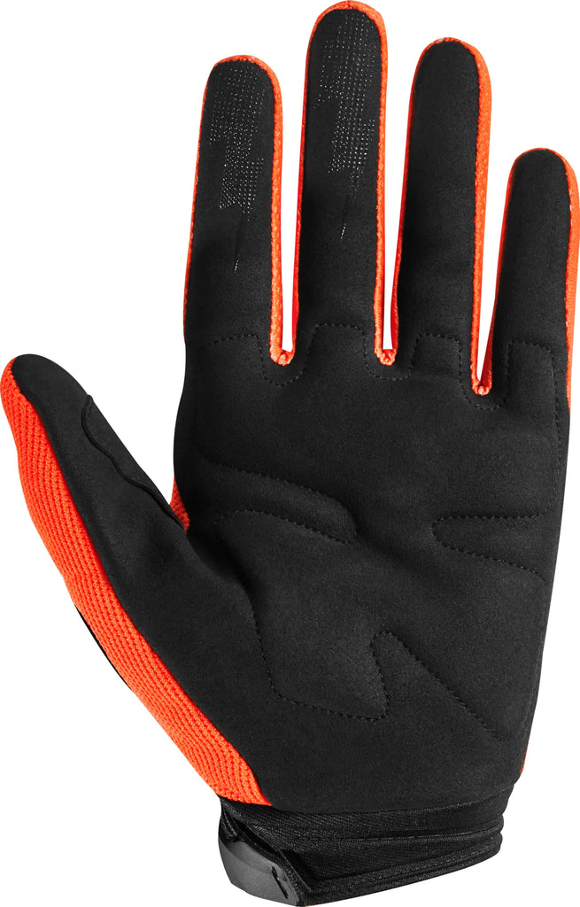 Fox Youth Dirtpaw Race Glove - Fluro Orange Palm