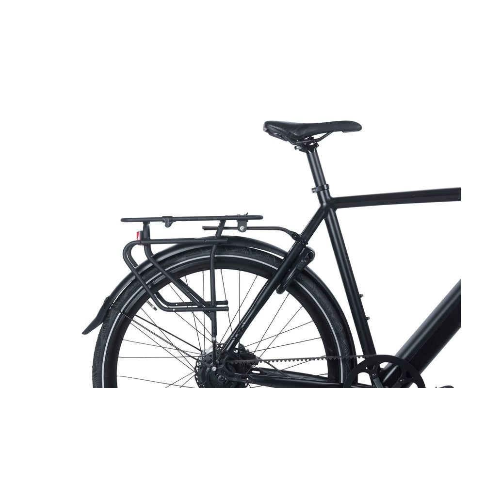 Basil Cargo Carrier MIK Bike Pannier Rack side profile mounted on bike