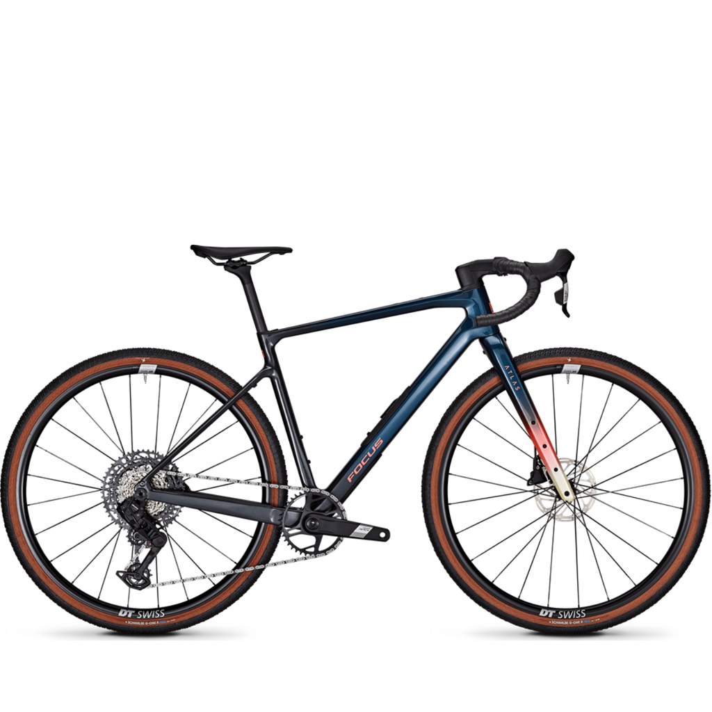 Focus Atlas 8.8 Gravel Bike - Azur Blue & Diamond Black  bikes.com.au