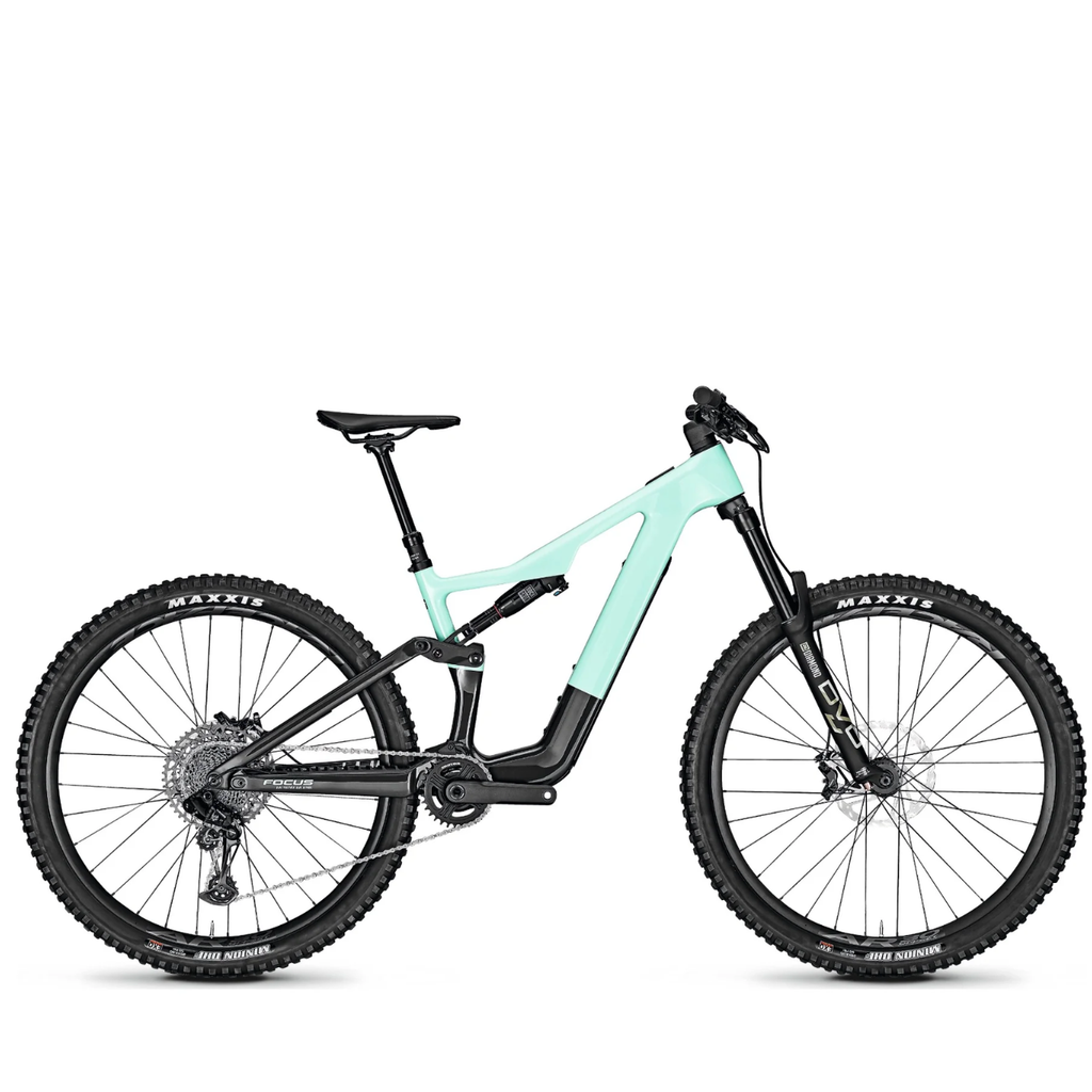 Focus JAM2 SL 8.7 Electric Mountain Bike - Poolblue - Carbon Raw