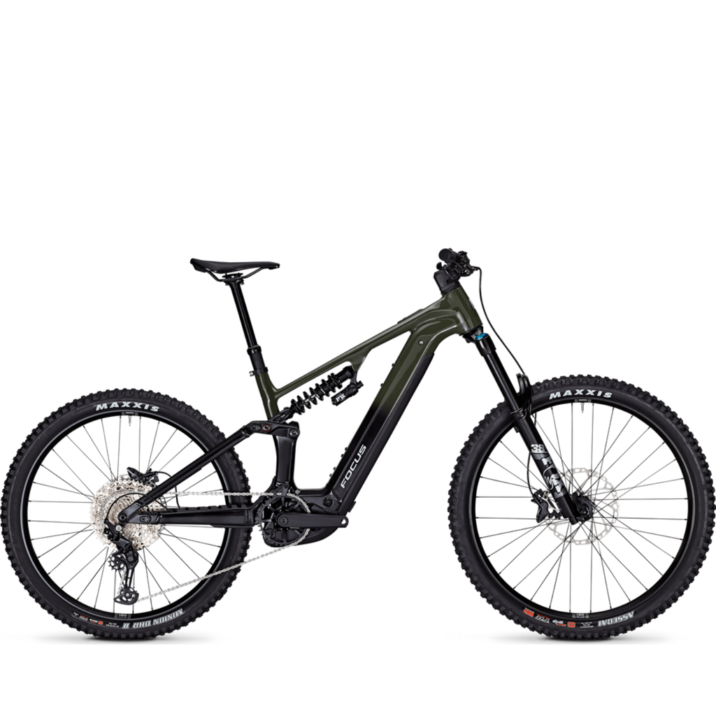 Focus Sam2 6.8 Electric Mountain Bike - Urban Green/Magic Black