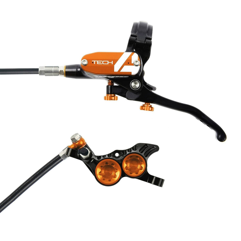 Hope Tech4 V4 Mountain Bike Brakes Black/Orange