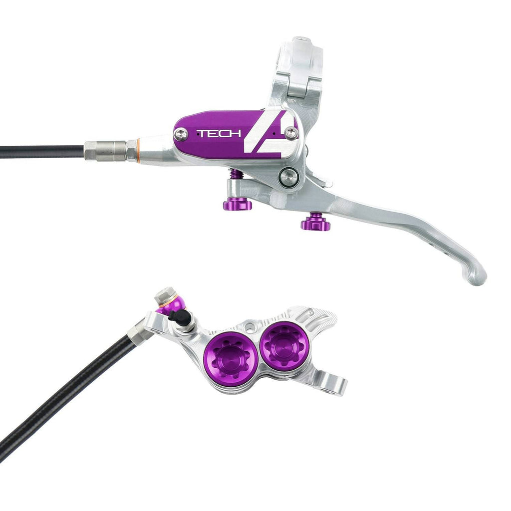 Hope Tech4 V4 Mountain Bike Brakes Silver/Purple