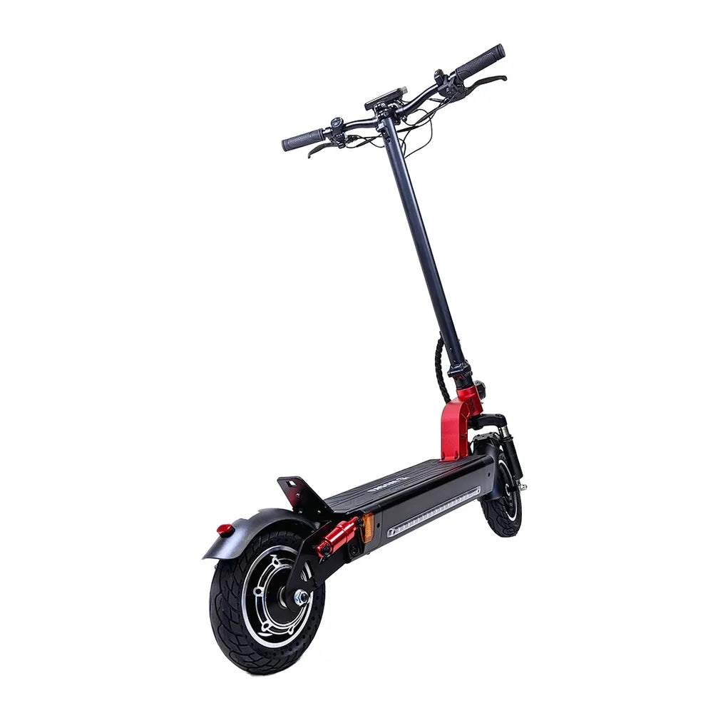 Huski Balto Electric Scooter - Red oblique rear
