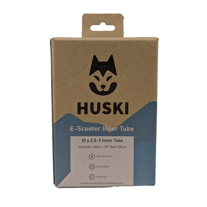 Huski Electric Scooter Inner Tube - 10" x 2.5-3" Curved Valve