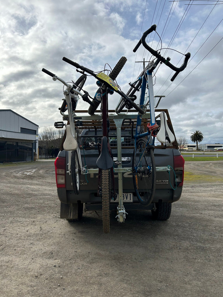 Single Trail 4 Bike SL100 Car Bike Rack Back of car