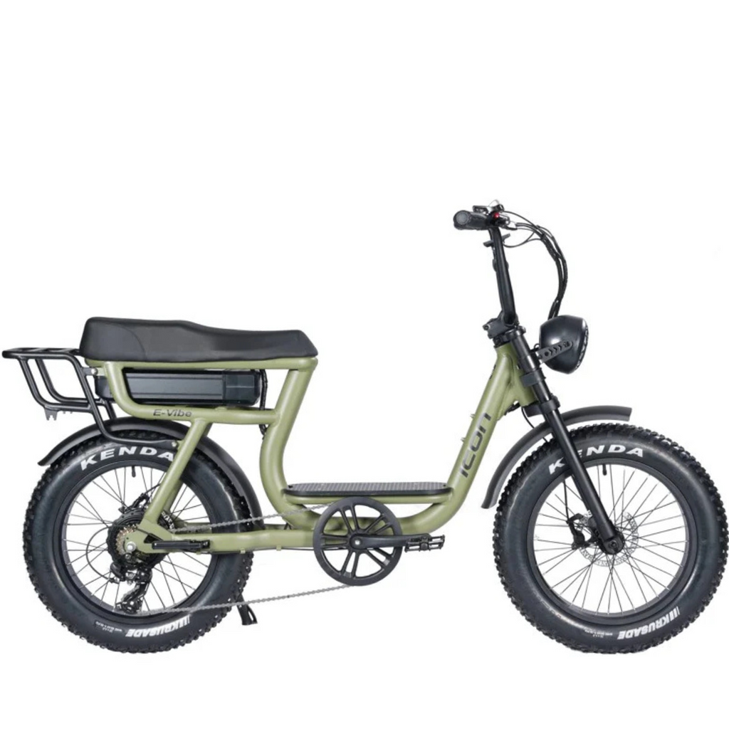 Icon E-Vibe Beach Electric Cruiser - Army Green