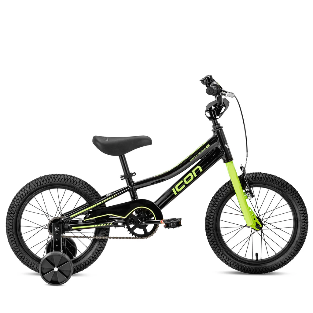 Icon Megaforce 16" Kids Bike - Neon Green