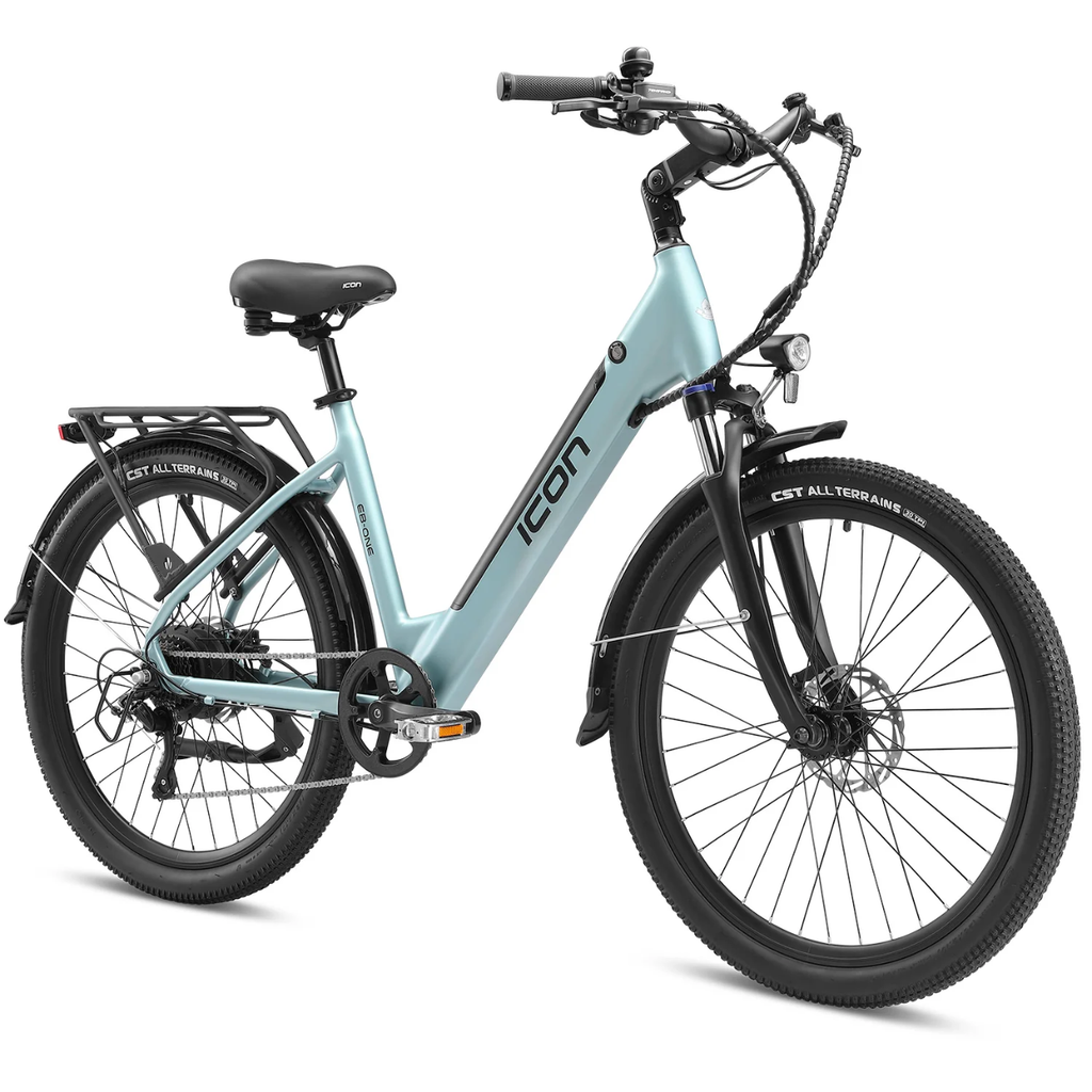 Icon EB-ONE Step Thru Electric Bike - Glacier Mint