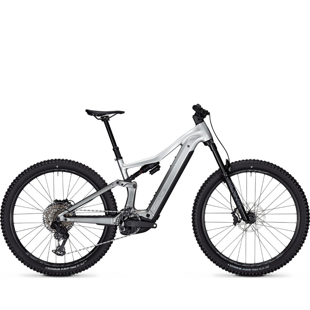 Focus Jam2 6.8 Electric Mountain Bike - Nepal Silver / Steel Grey