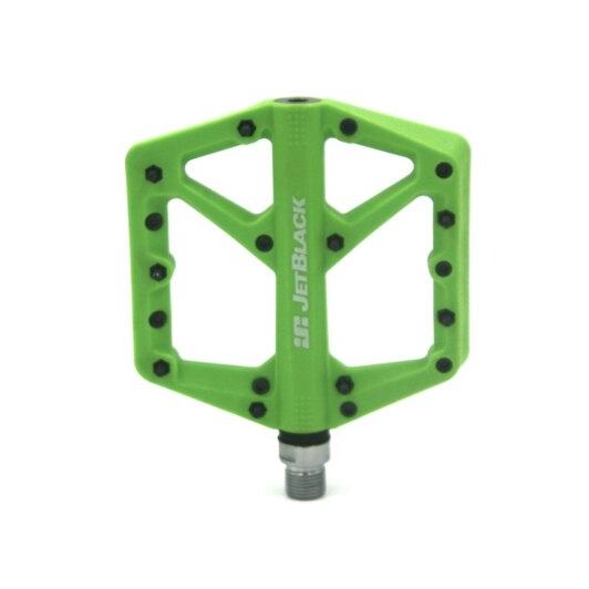 JetBlack Thermolite MTB Pedals - Green - Bikes.com.au