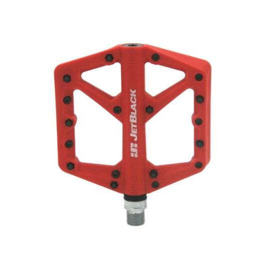 JetBlack Thermolite MTB Pedals - Red - Bikes.com.au