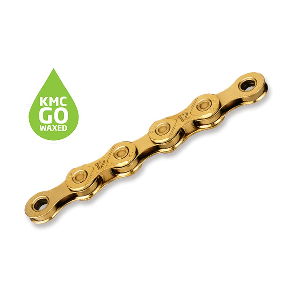 KMC X-Series Go Wax X12 Waxed Chain 126L Ti-N Gold