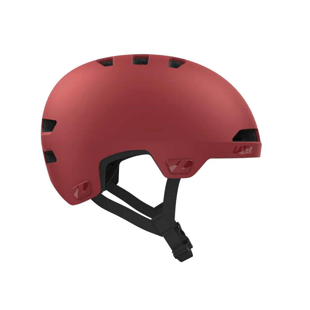 Lazer Maze JR KinetiCore Urban Kids Helmet - Matte Ruby Red Right