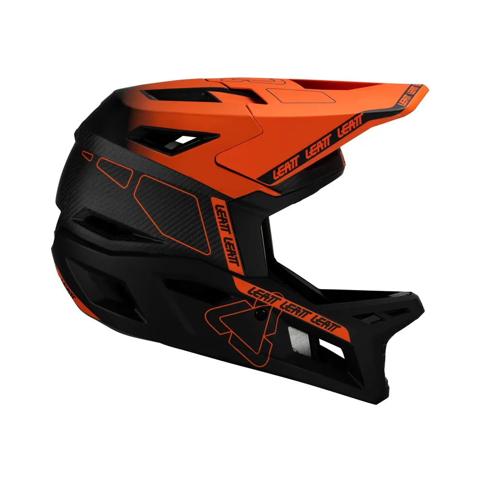 Leatt Gravity 6.0 Carbon MTB Gravity Full Face Helmet - Glow right side
