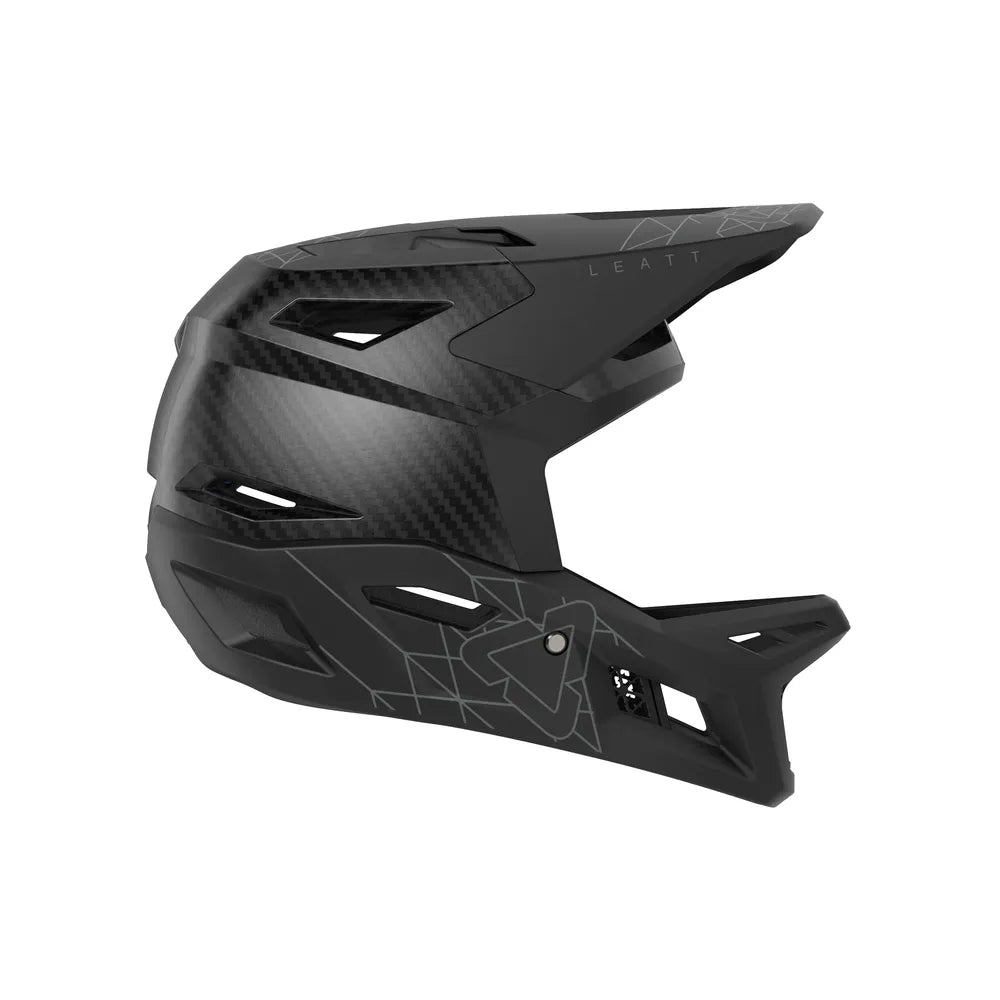 Leatt Gravity 6.0 Carbon MTB Gravity Full Face Helmet - Stealth right side