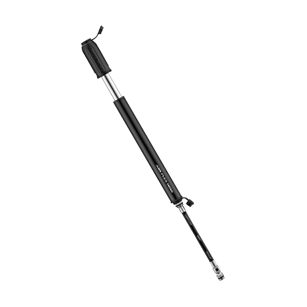 Lezyne HP Drive Hand Pump M Satin Black open and hosed attached
