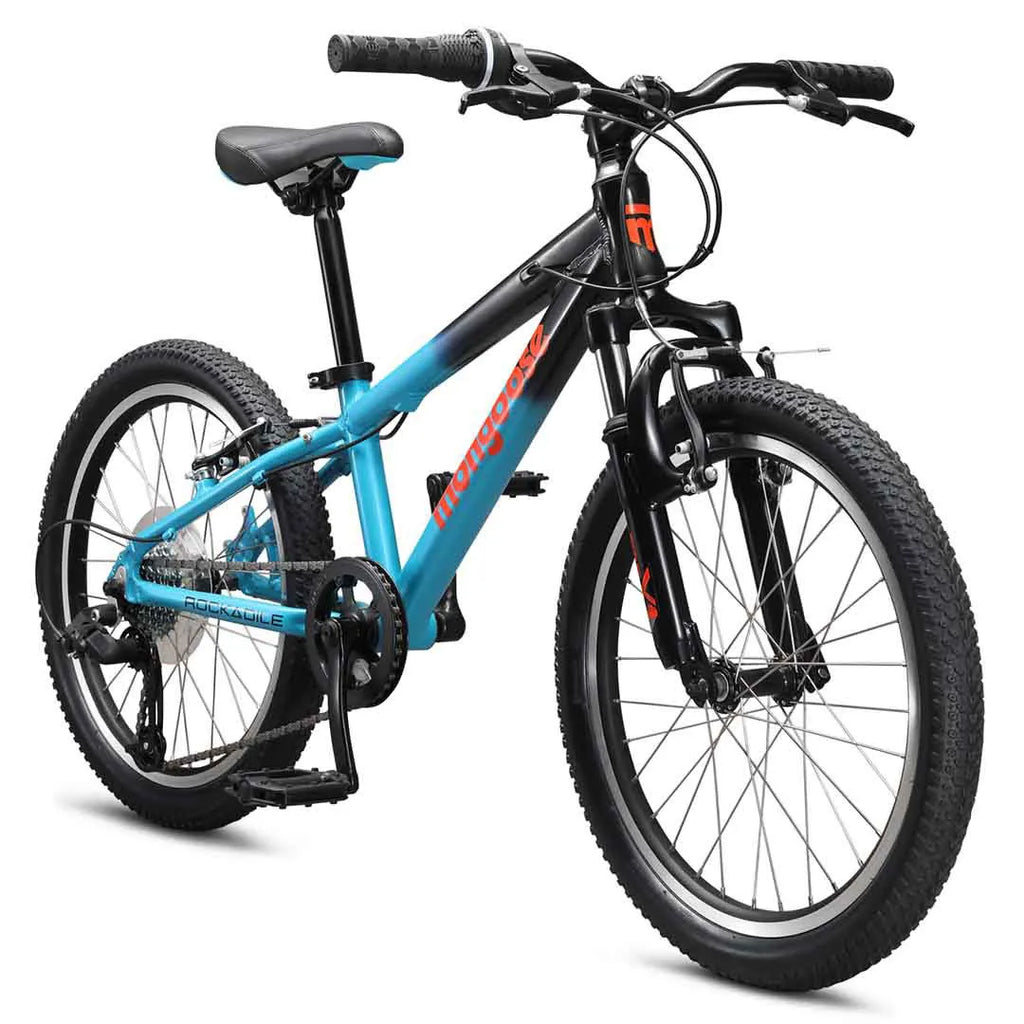 Mongoose Rockadile 20" Kids Mountain Bike - Tea Front Angle