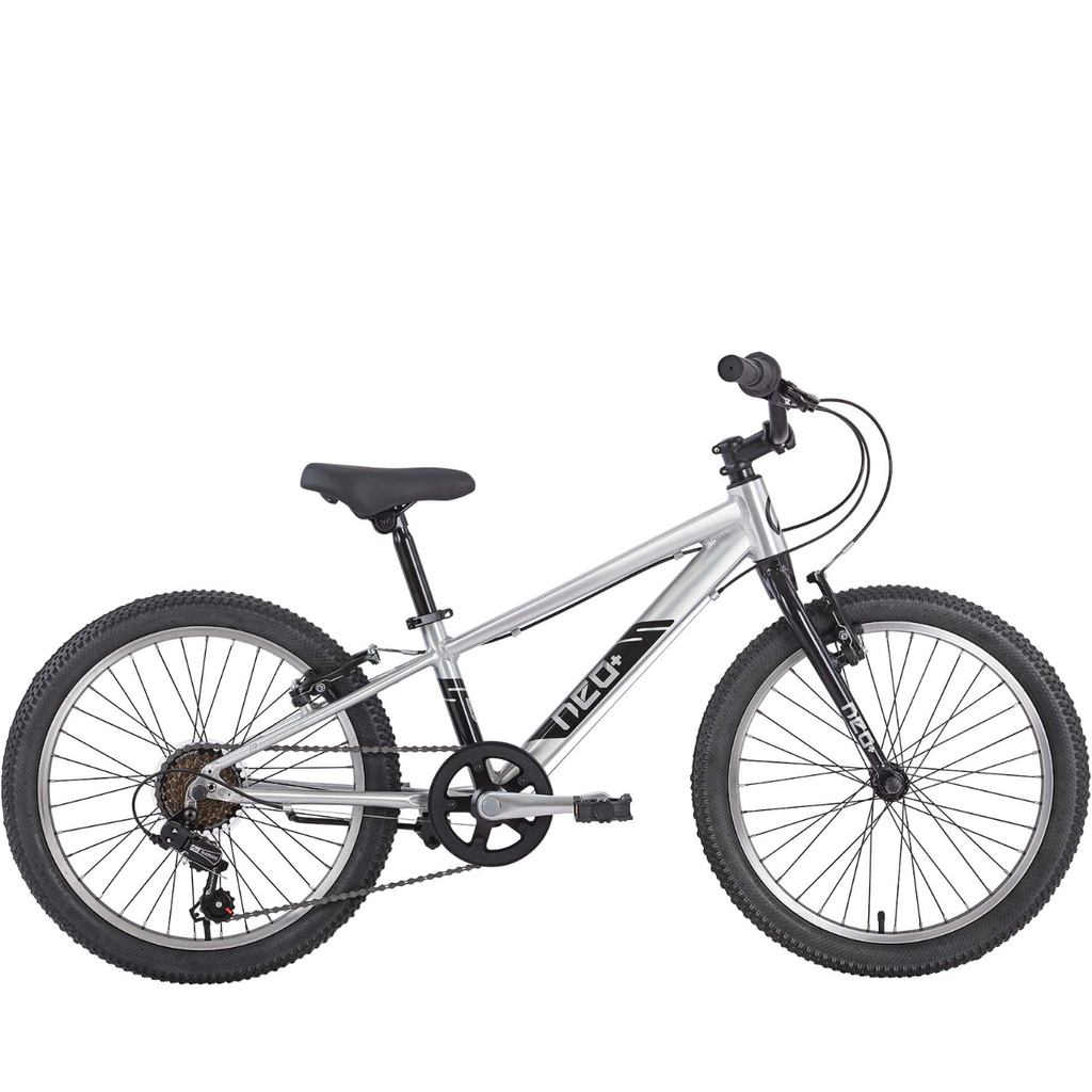 Apollo Neo+ 20" Kids Bike - 6-Speed - Brushed Alloy