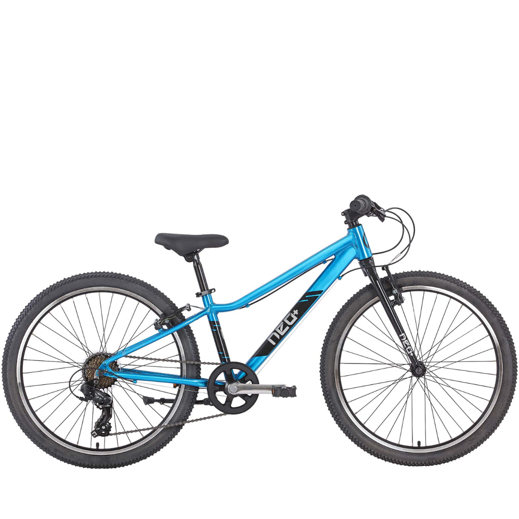Apollo Neo+ 24" Kids Bike 7-Speed – Chrome Sky Blue