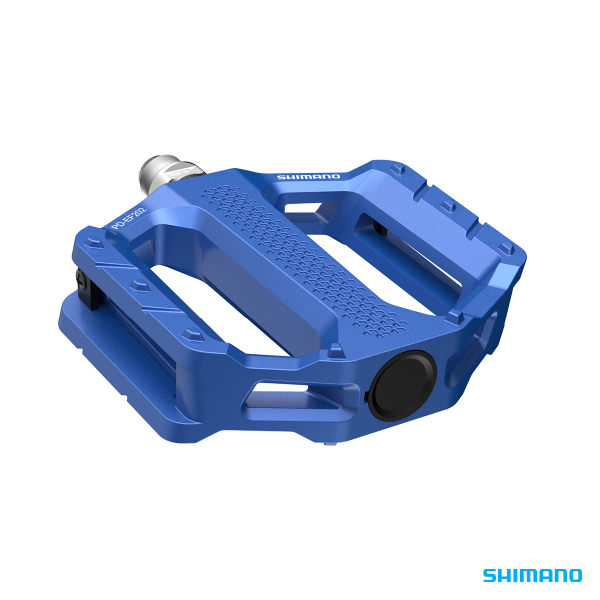 Shimano PD-EF202 Flat Bike Pedal Blue - Bikes.com.au