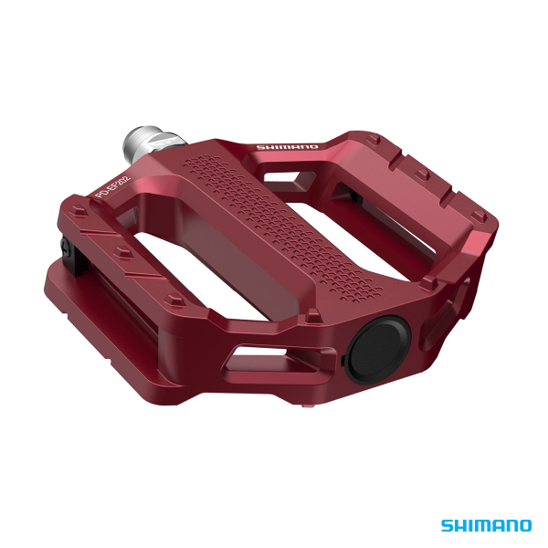 Shimano PD-EF202 Flat Bike Pedal Red - Bikes.com.au