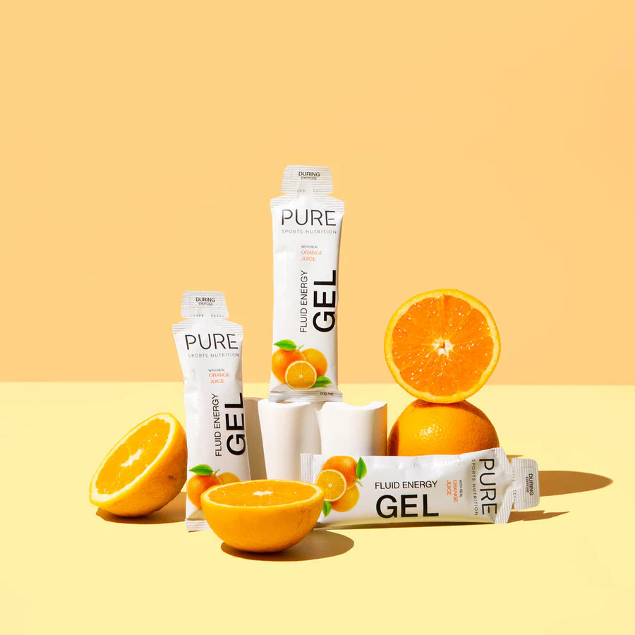 PURE Sports Nutrition Fluid Energy Gel 50g - Orange shot