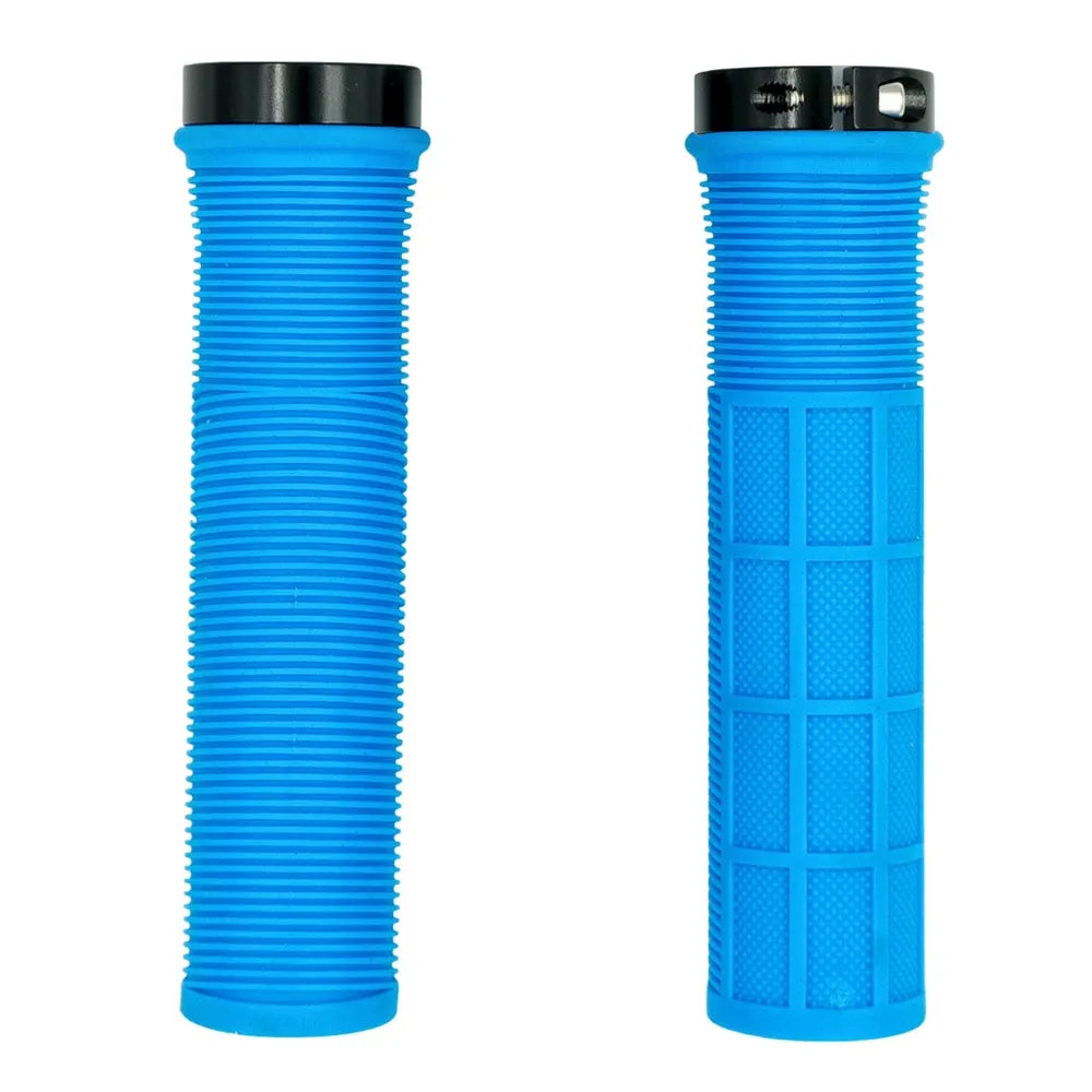 QBP Mountain Bike Lock On Grips Blue