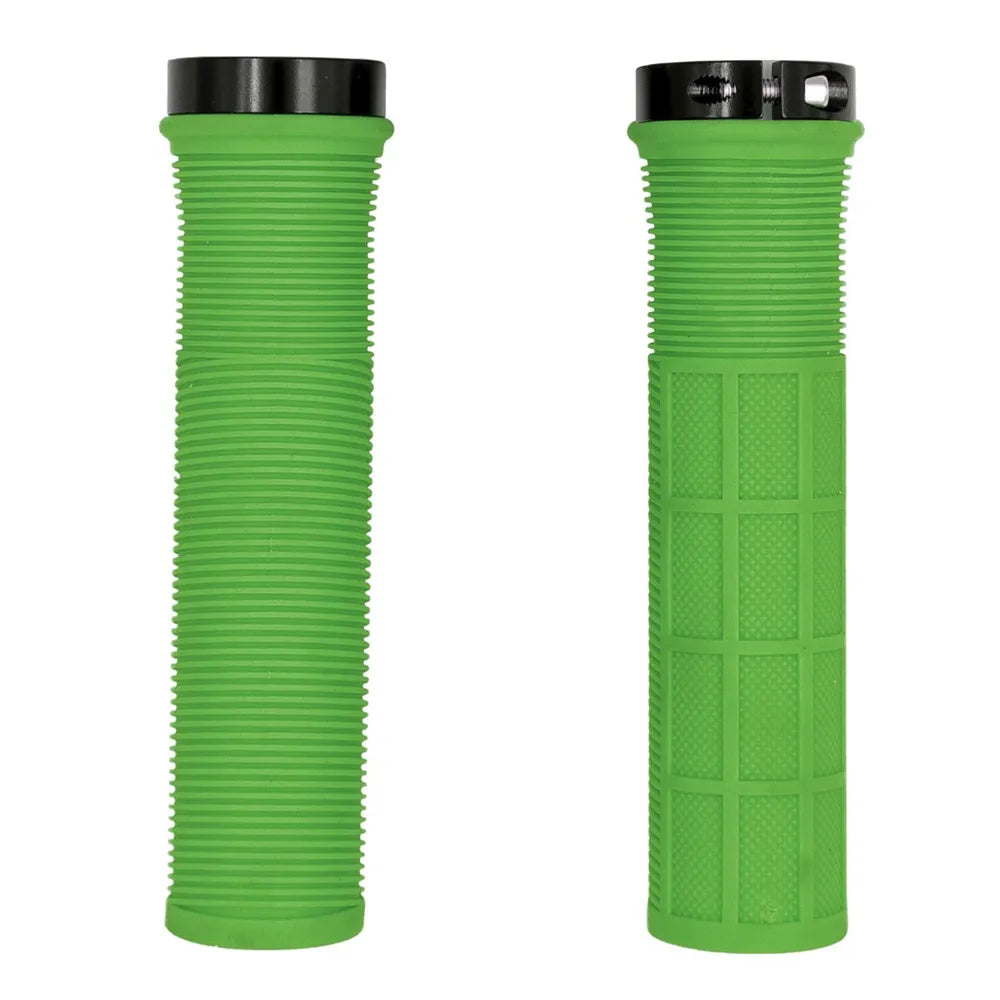 QBP Mountain Bike Lock On Grips Lime