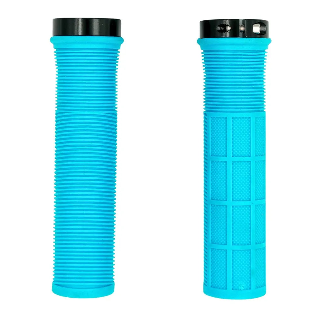 QBP Mountain Bike Lock On Grips Sky Blue