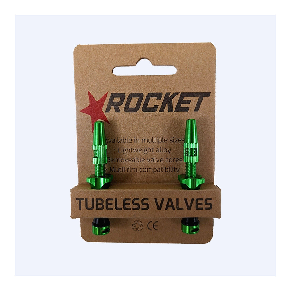 Rocket Tubeless Valves - 48mm Green