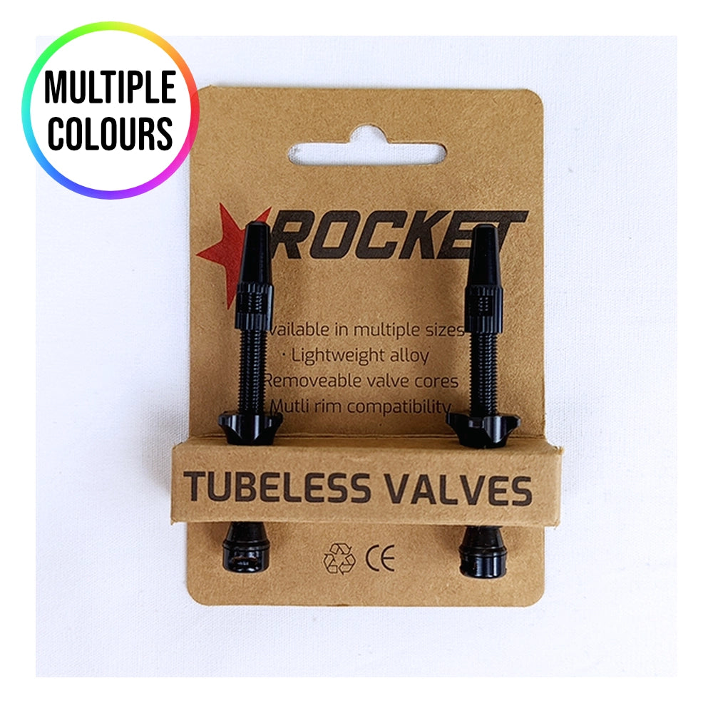 Rocket Tubeless Valves - 60mm Black