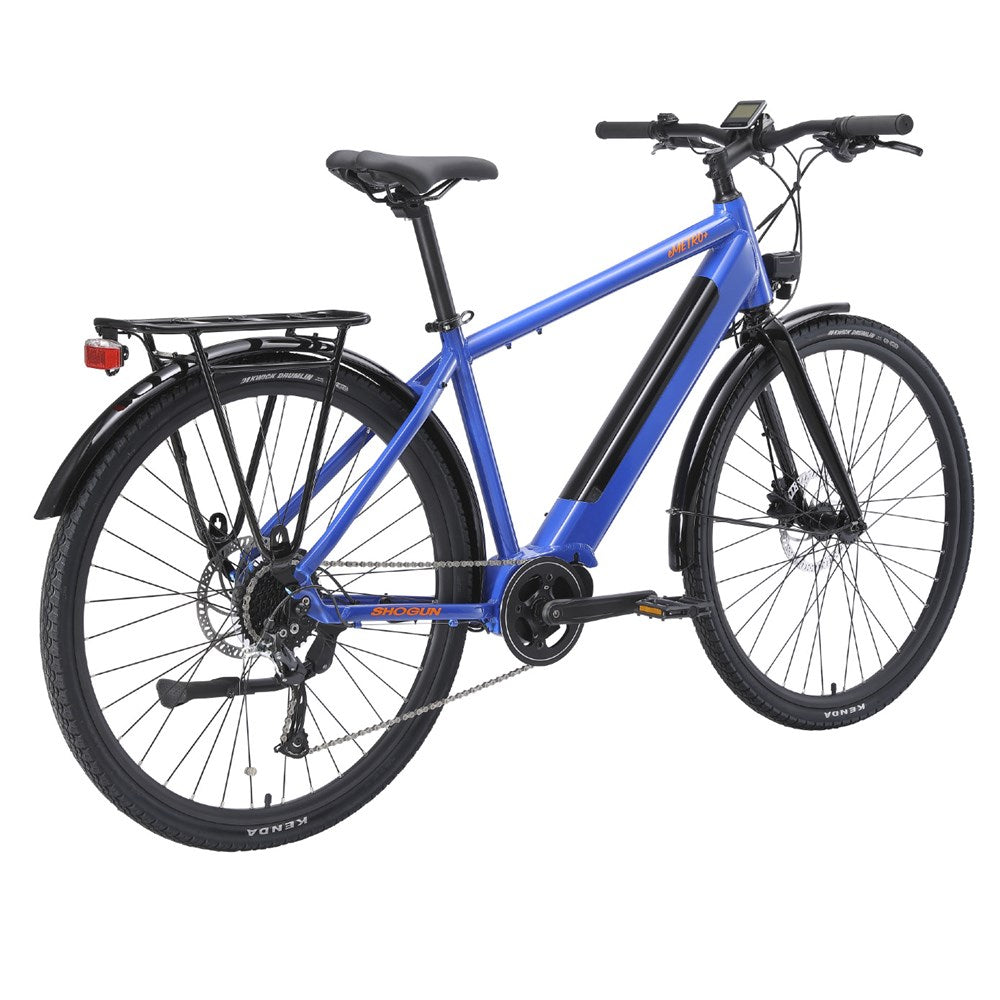 Shogun eMetro+ Electric Bike - Blue Back side