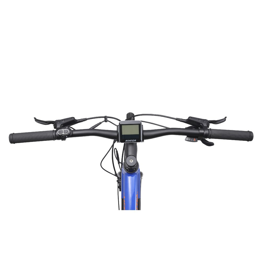 Shogun eMetro+ Electric Bike - Blue Handlebars