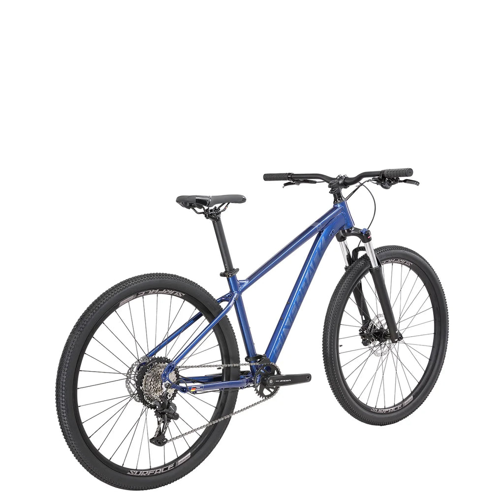 Silverback SE Series 8 27.5 Mountain Bike - Blue Crush Metallic 2025 rear angled