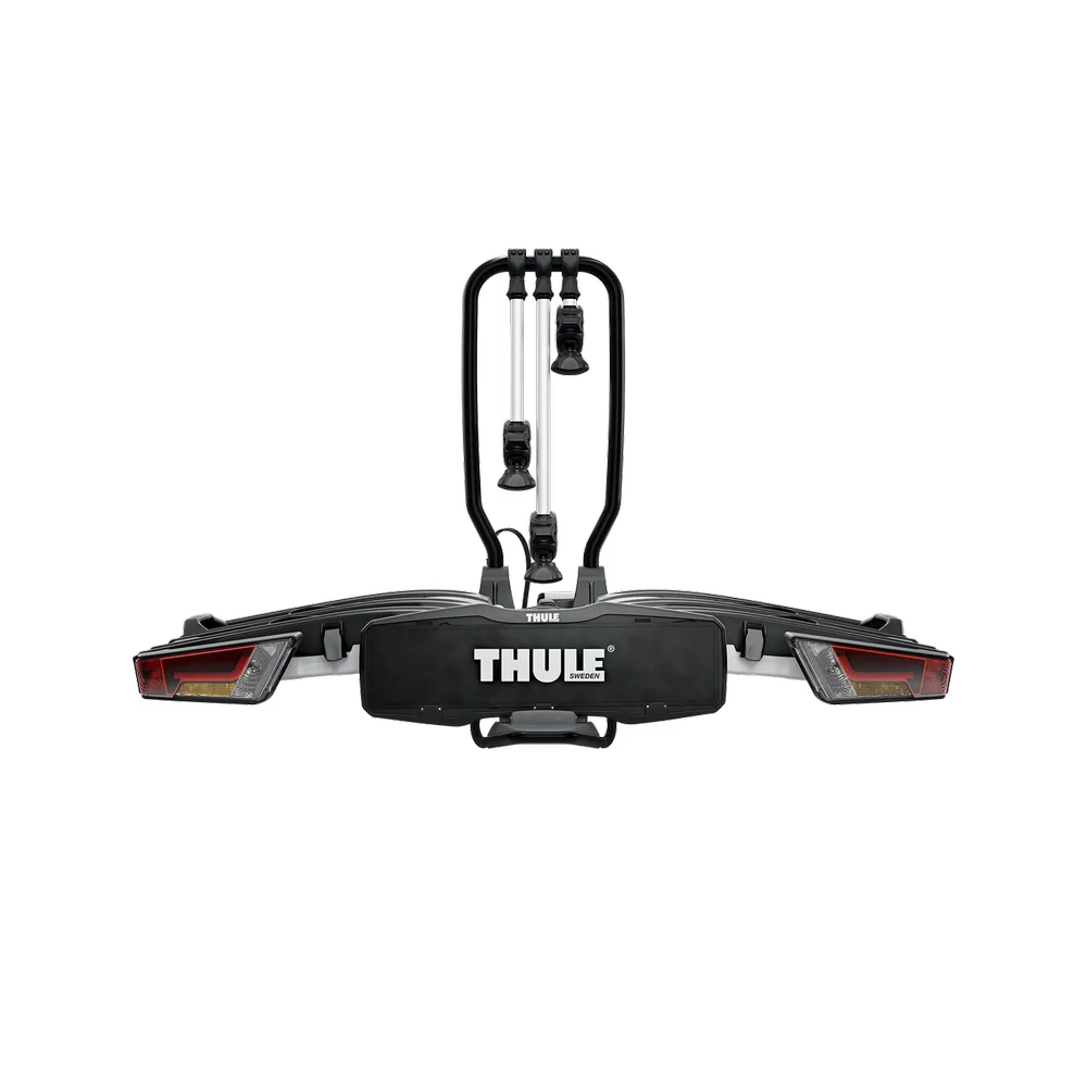 Thule EasyFold XT 3 Bike Car Bike Rack - Tow Ball mount front on