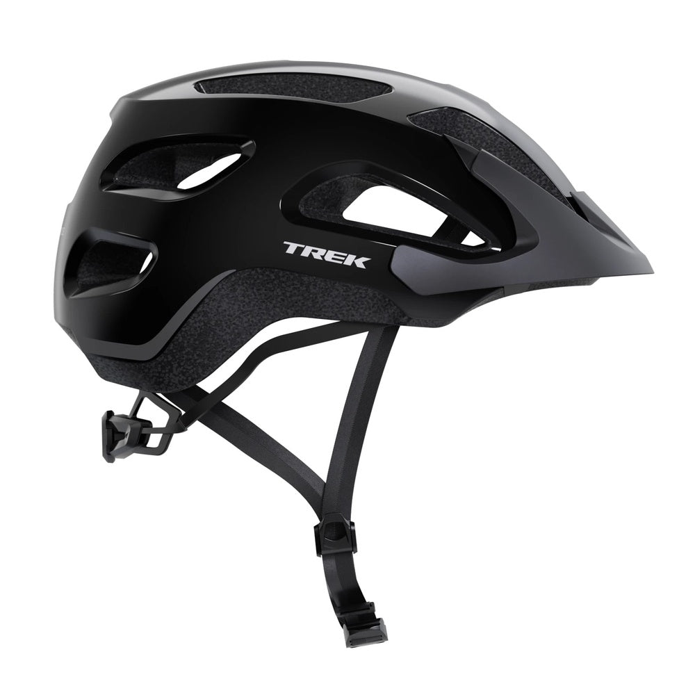 Trek Solstice Bike Helmet - Gloss Black side profile