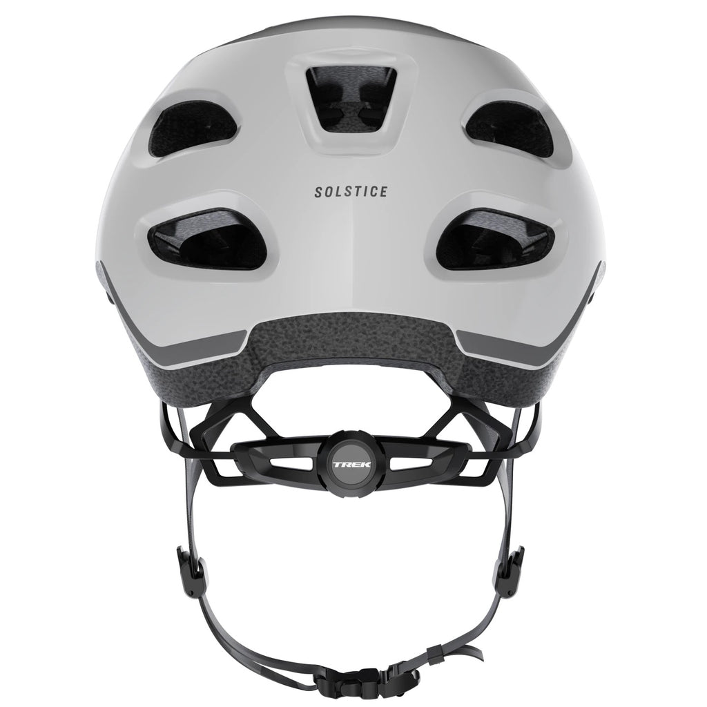 Trek Solstice Bike Helmet - Crystal White rear