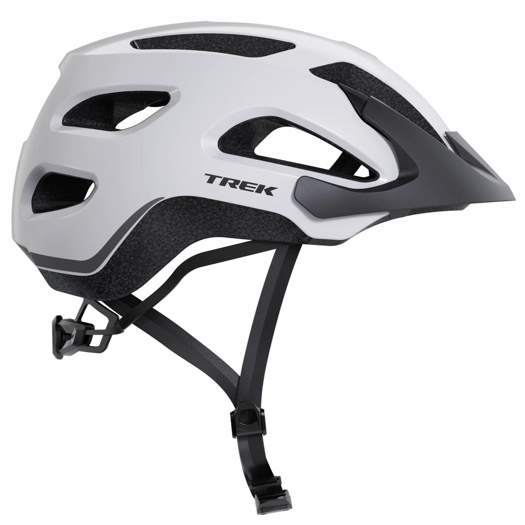 Trek Solstice Bike Helmet - Crystal White side profile