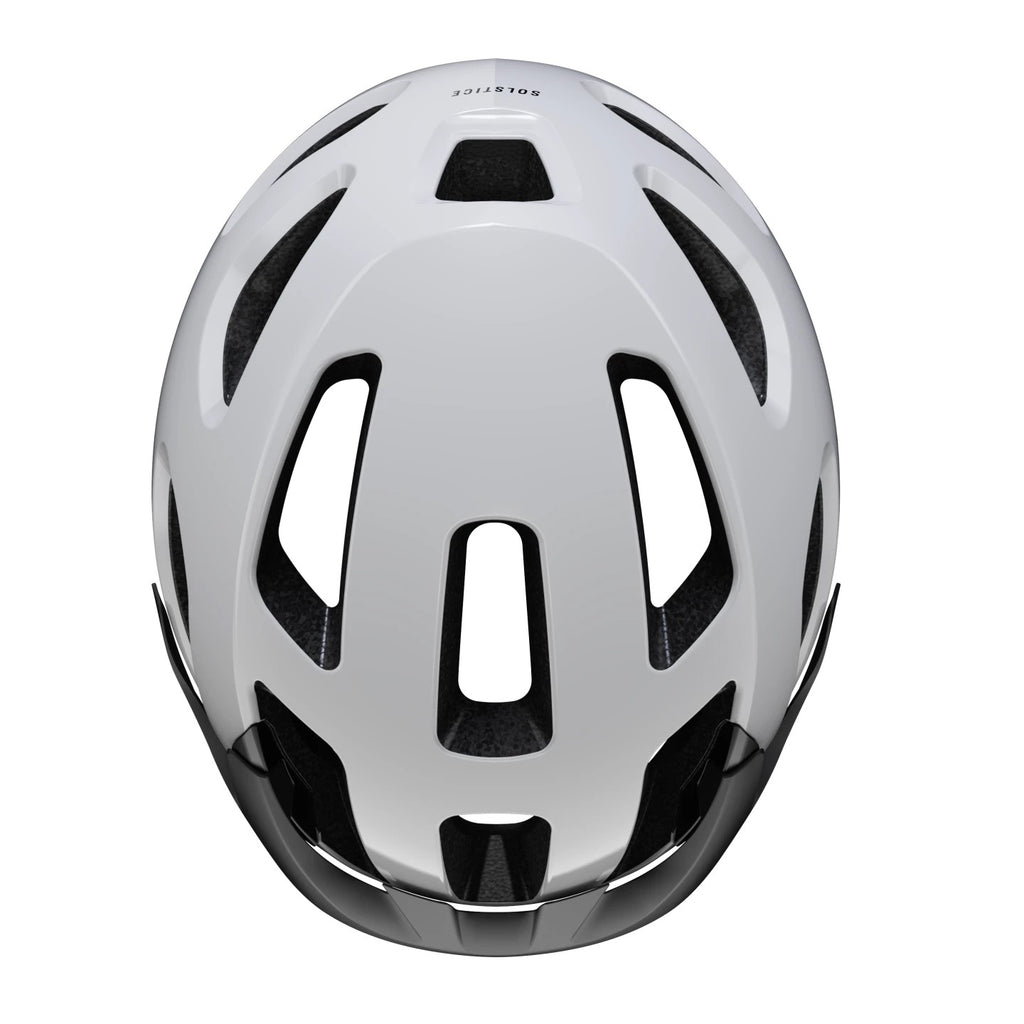 Trek Solstice Bike Helmet - Crystal White top