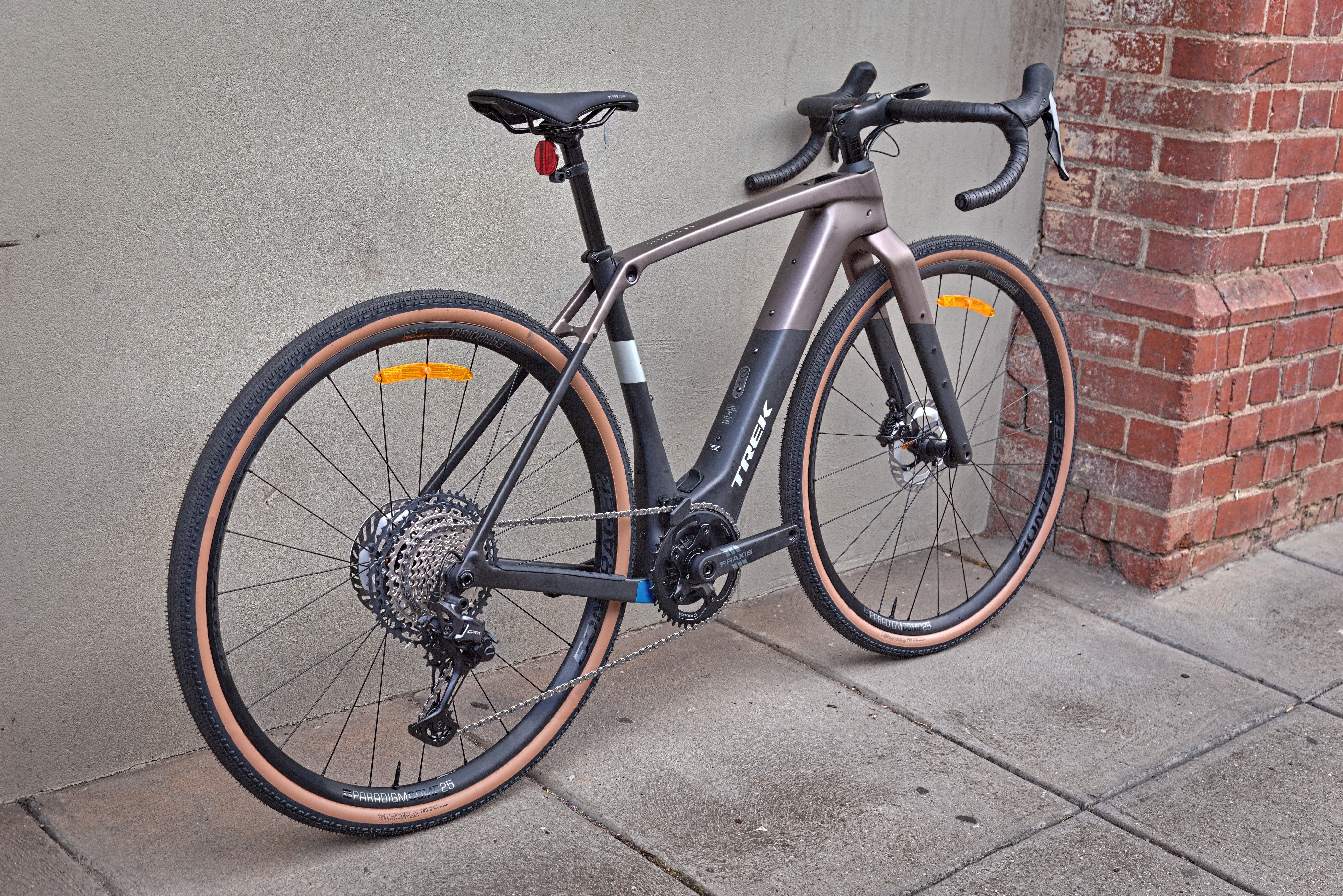 trek gravel e bike Trek Checkpoint+ SL 5 Electric Gravel Bike – Matte Bronze Age/Dark Web – bikes.com.au